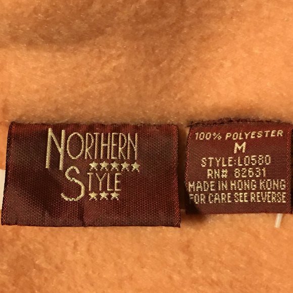 NORTHERN STYLE Oversized Peach Fleece Jacket - Picture 11 of 12